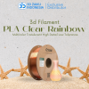 eSUN PLA Clear Rainbow 3D Filament Multicolor Translucent High Detail Low Tolerance